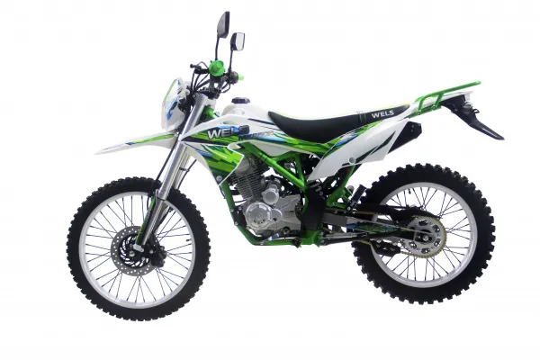 Эндуро кроссовый мотоцикл WELS MX250 зеленый