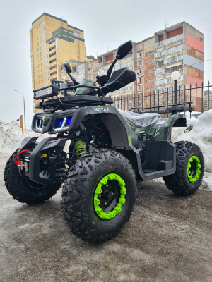 Бензиновый квадроцикл Motax ATV Grizlik T200 Lux зеленый камуфляж
