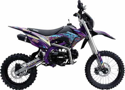 Питбайк BSE MX 125 (015) 17/14 purple dragon