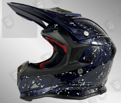 Взрослый кроссовый шлем BEON B-602 Dark Blue/Black