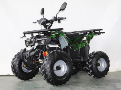 Детский электрический квадроцикл Green Camel Атакама T420 зеленый камуфляж