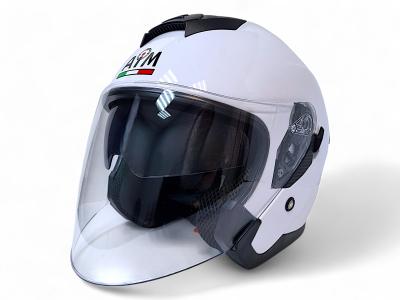 Кроссовый мотошлем Aim JK526 White Glossy