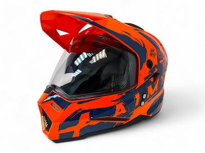 Детский шлем Aim JK802Y Orange Blue