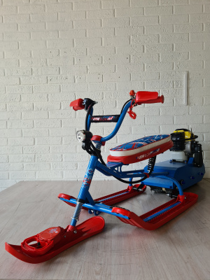 Детский бензиновый снегоход Snow Kids Lux 4T синий