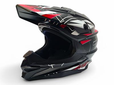 Кроссовый мотошлем Aim JK803S Red/Black