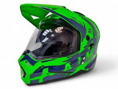 Детский шлем Aim JK802Y Green Blue