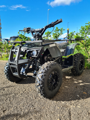 Детский бензиновый квадроцикл Motax Mini Grizlik X16 (ES) зеленый камуфляж
