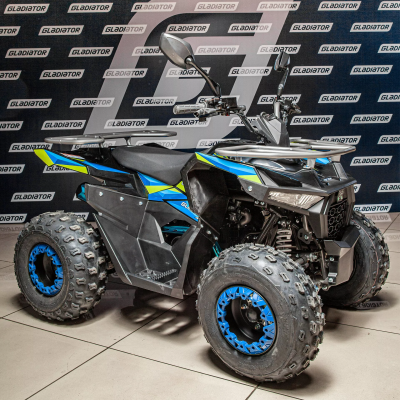 Детский бензиновый квадроцикл Gladiator F125 черно-синий
