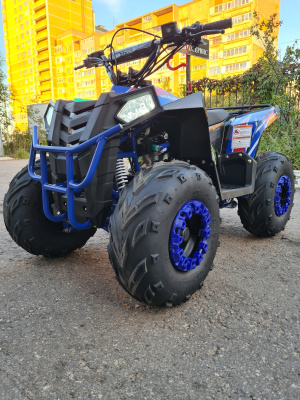 Детский бензиновый квадроцикл Motax GRIZLIK A110 черно-синий