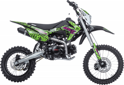 Питбайк BSE EX 125E MAX13 14/12 green pink neon