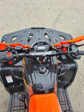 Детский бензиновый квадроцикл Gladiator G125 черно - оранжевый