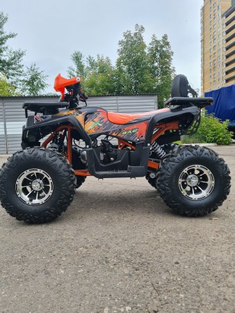 Детский бензиновый квадроцикл Gladiator G125 черно - оранжевый