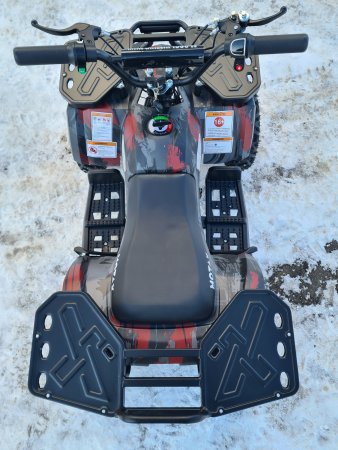 Детский электрический квадроцикл Motax Grizlik Mini E1000 красный камуфляж