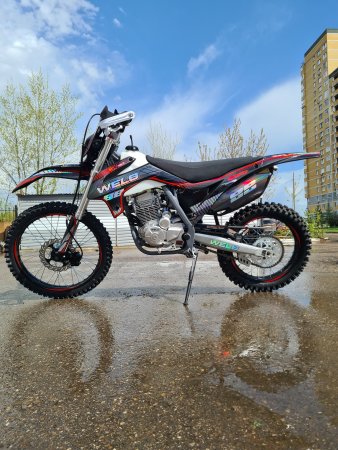 Эндуро кроссовый мотоцикл WELS PR250 красный