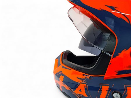 Детский шлем Aim JK802Y Orange Blue