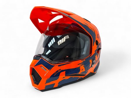 Детский шлем Aim JK802Y Orange Blue