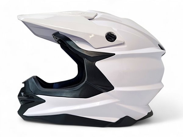 Кроссовый мотошлем AiM JK803 White Glossy