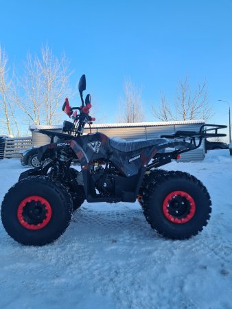 Детский бензиновый квадроцикл Motax ATV Grizlik Super Lux 125cc (AB) красный камуфляж