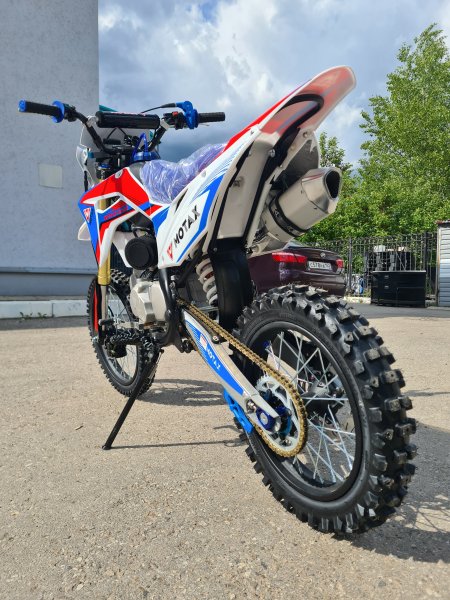Питбайк Motax MX 125 - 17/14 бело-синий