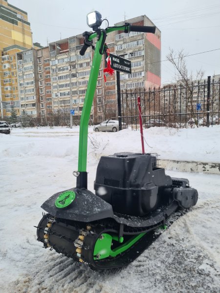 Мотосноуборд Sibmaster Drive зеленый
