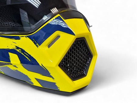 Детский шлем Aim JK802Y Yellow Blue