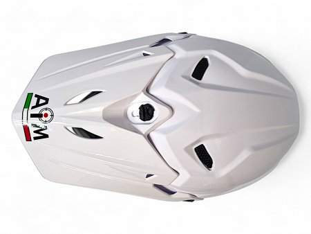 Кроссовый мотошлем AiM JK803 White Glossy