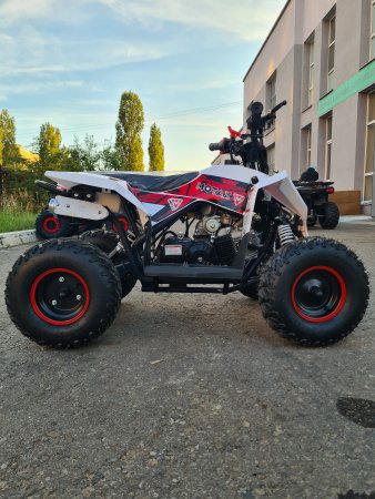 Детский бензиновый квадроцикл Motax Gekkon 90cc бело-красный