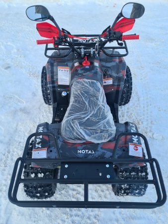 Детский бензиновый квадроцикл Motax ATV Grizlik Premium 125cc (AB) красный камуфляж