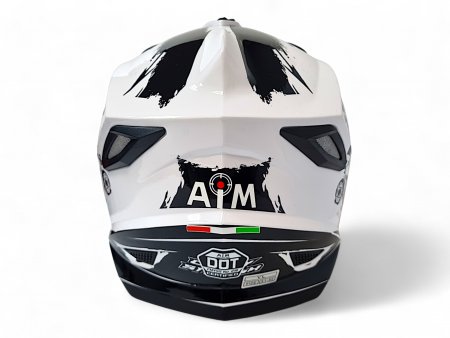 Детский шлем Aim JK802Y White Black