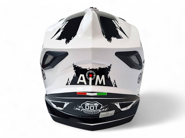 Детский шлем Aim JK802Y White Black