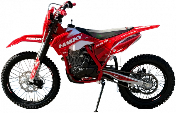 Эндуро кроссовый мотоцикл Hasky F5 Ride New красный
