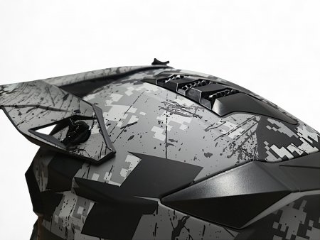 Кроссовый мотошлем RH 127 Black/Grey