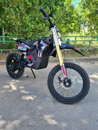 Электрический мотоцикл Motax MiniCross 1500W - 14/12 черно-красный