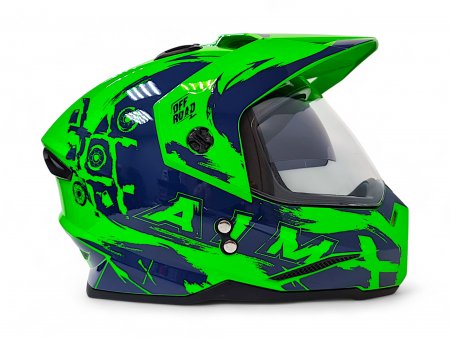 Детский шлем Aim JK802Y Green Blue