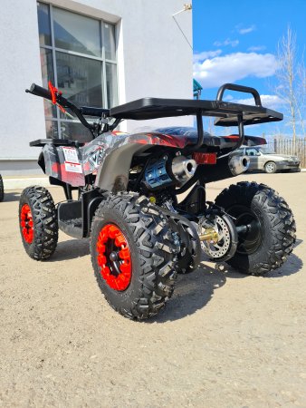 Детский бензиновый квадроцикл Motax Mini Grizlik X16 (PS) красный камуфляж