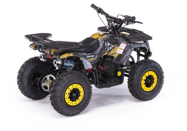 Детский бензиновый квадроцикл Motax Mini Grizlik X16 (PS,BW) желтый камуфляж