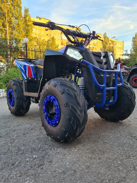 Детский бензиновый квадроцикл Motax GRIZLIK A110 черно-синий