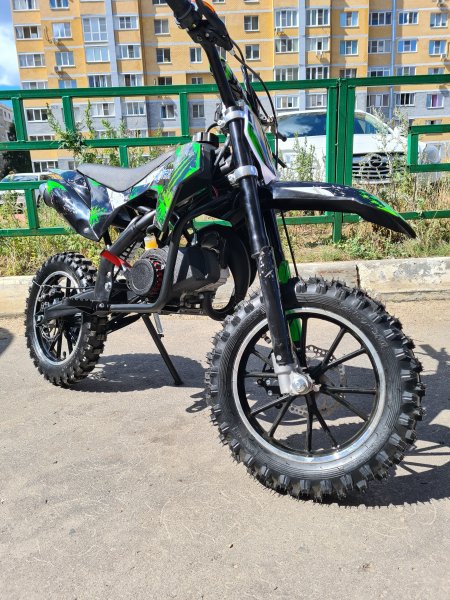 Питбайк Motax MiniCross 50 PS - 10/10 черно-зеленый