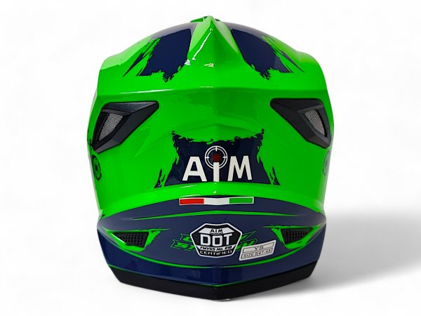 Детский шлем Aim JK802Y Green Blue