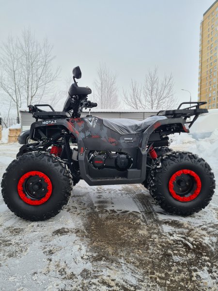 Бензиновый квадроцикл Motax ATV Grizlik T200 Lux красный камуфляж