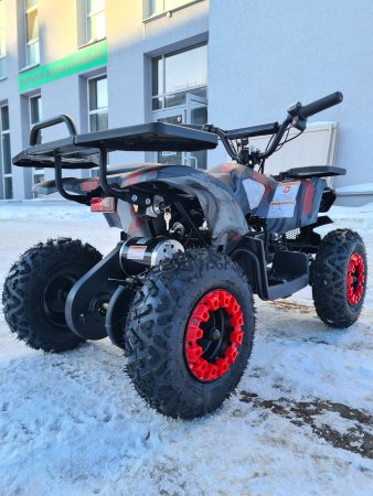 Детский электрический квадроцикл Motax Grizlik Mini E1000 красный камуфляж