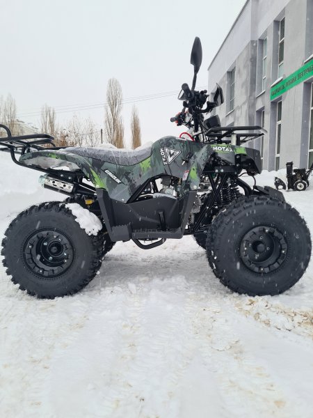 Детский бензиновый квадроцикл Motax ATV Grizlik Super Lux 125cc (AB) зеленый камуфляж