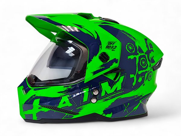 Детский шлем Aim JK802Y Green Blue