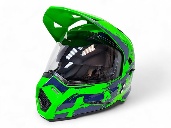 Детский шлем Aim JK802Y Green Blue