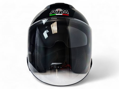 Кроссовый мотошлем Aim JK526 Black Glossy