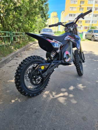 Электрический мотоцикл Motax MiniCross 1500W - 14/12 черно-красный