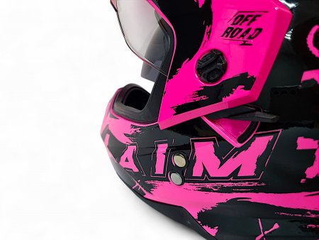 Детский шлем Aim JK802Y Pink Black