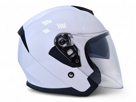 Кроссовый мотошлем Aim JK526 White Glossy