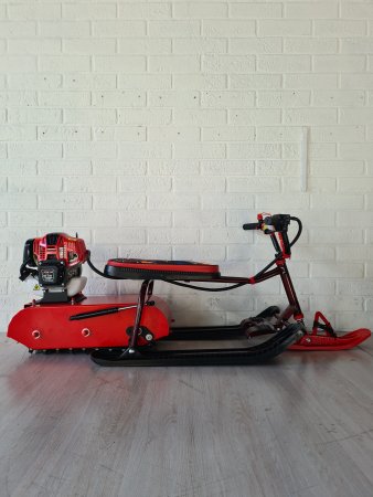 Детский бензиновый снегоход Snow Kids Compact 4T красный