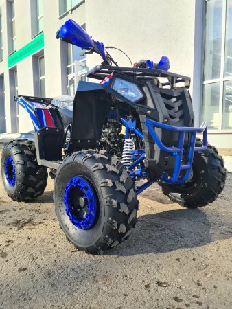 Детский бензиновый квадроцикл Motax Grizlik A125 черно-синий